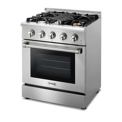 Natural Gas Range 30 inch 4.2 cu. ft. in Stainless Steel - Heat AC & Co.