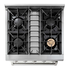 Natural Gas Range 30 inch 4.2 cu. ft. in Stainless Steel - Heat AC & Co.