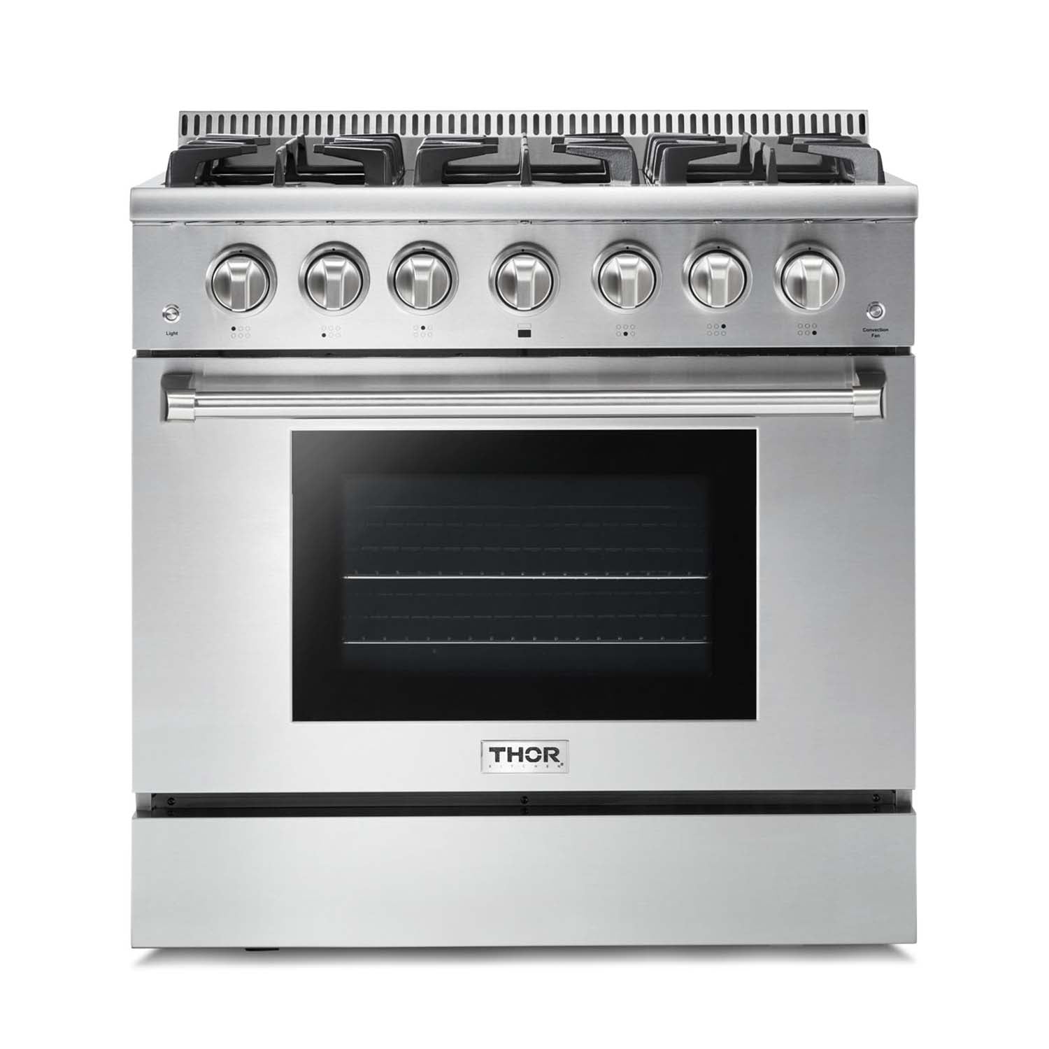 Natural Gas Range 36 inch in Stainless Steel - Heat AC & Co.