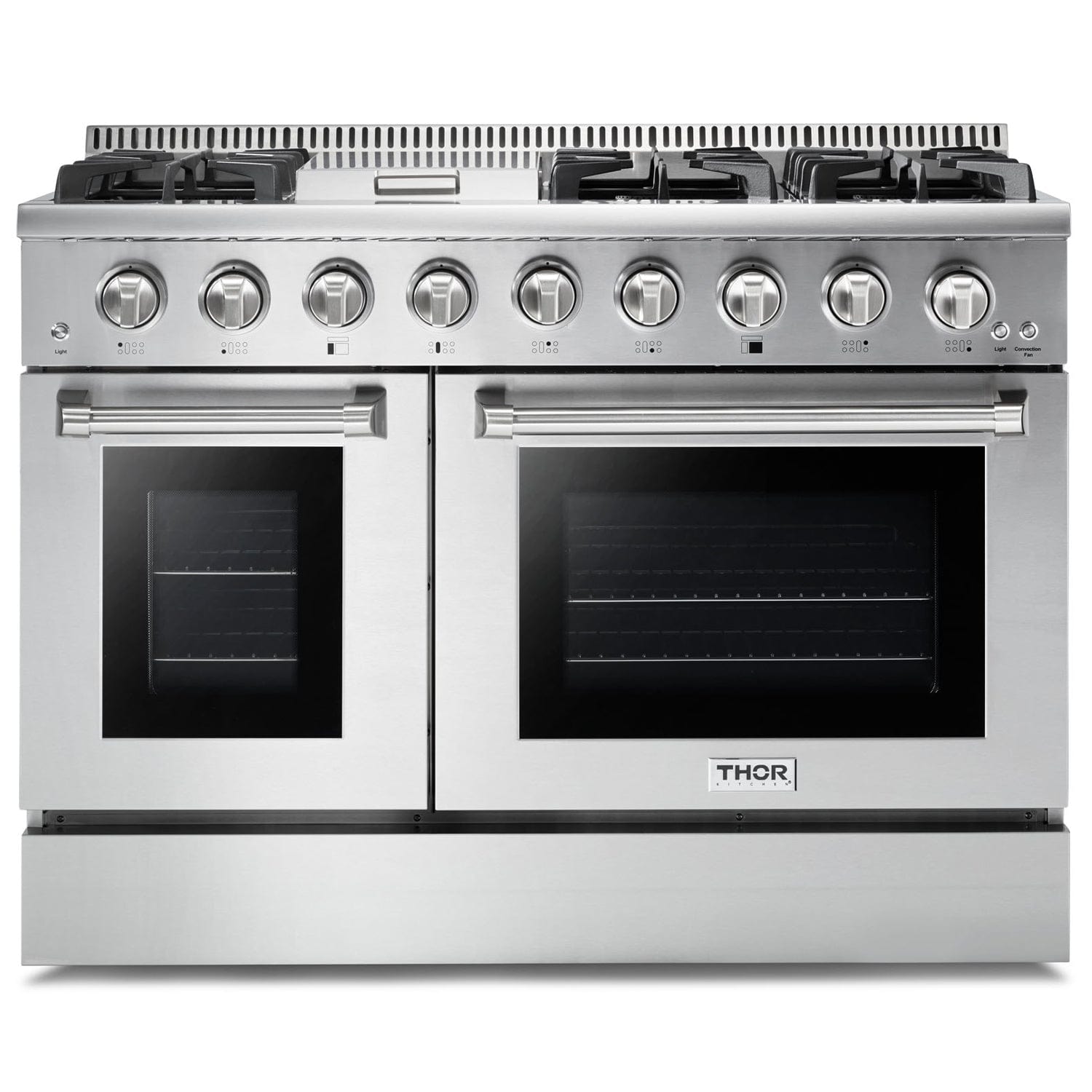 Natural Gas Range 48 inch 6.7 cu. ft. in Stainless Steel - Heat AC & Co.