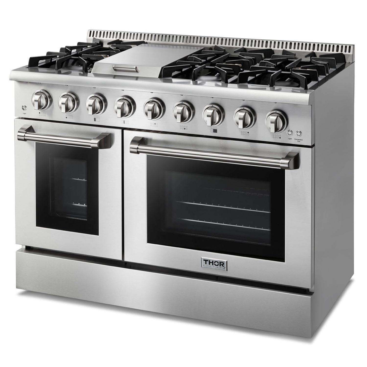 Propane Gas Range 48 inch 6.7 cu. ft. in Stainless Steel - Heat AC & Co.