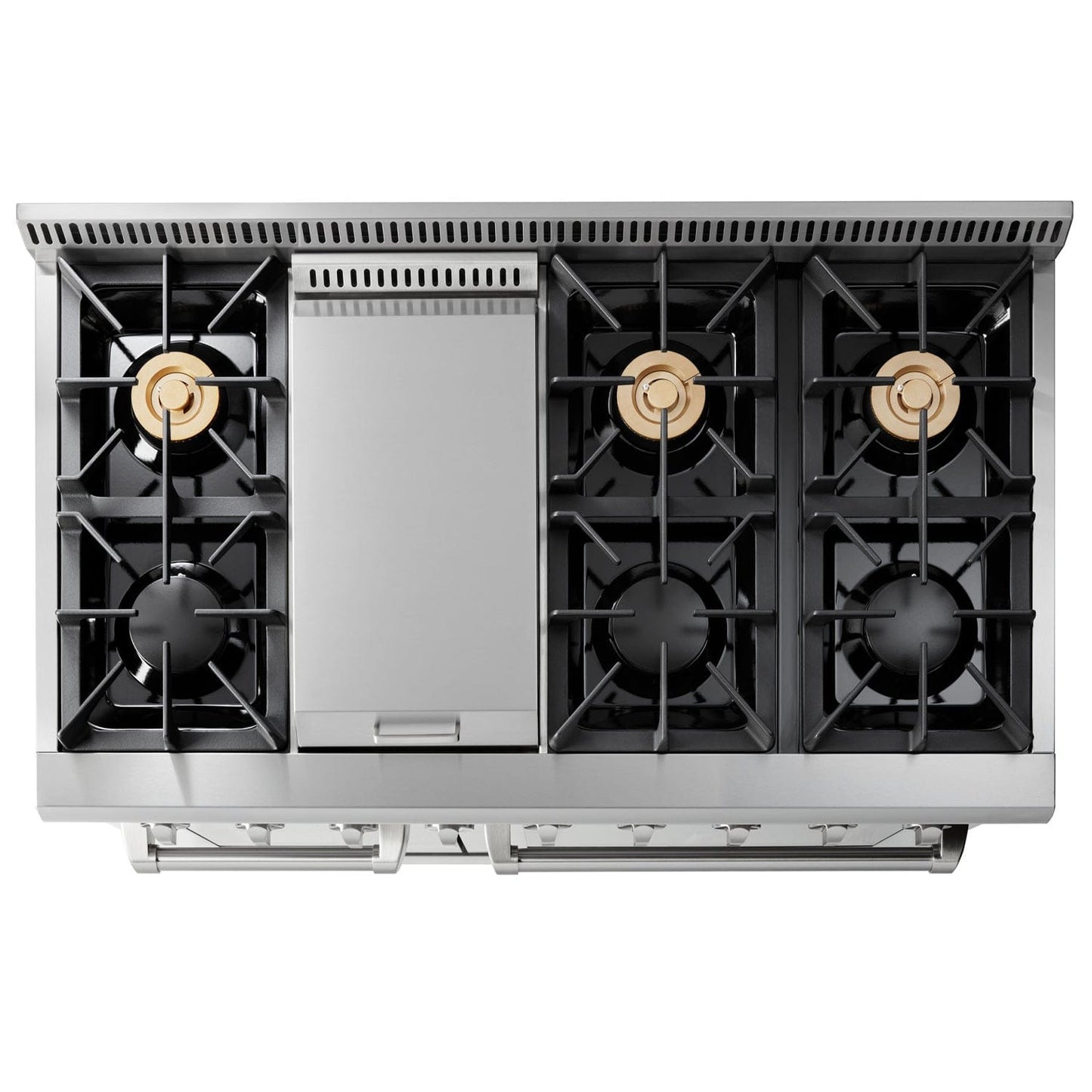 Propane Gas Range 48 inch 6.7 cu. ft. in Stainless Steel - Heat AC & Co.