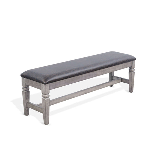 Sunny Designs Homestead Hills - Cushioned Bench - Tobacco Leaf / Alpine Gray - 1640TA