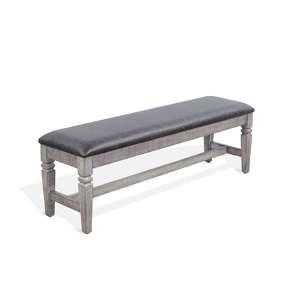 Sunny Designs Homestead Hills - Cushioned Bench - Tobacco Leaf / Alpine Gray - 1640TA