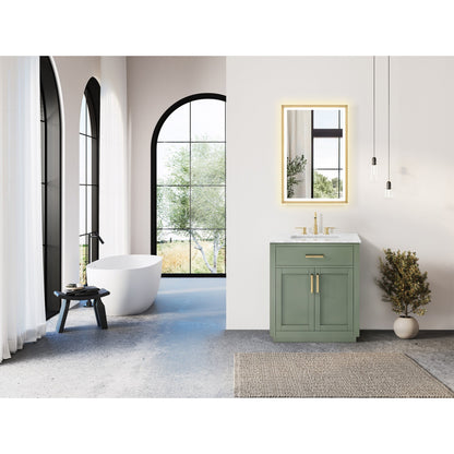 Altair Designs Ivy 30"/36"/48" single vanity with top - 531030-VG-CA-NM
