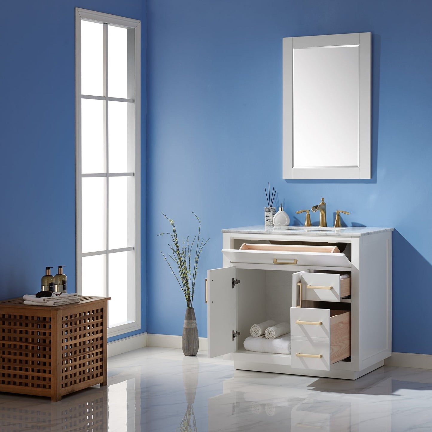 Altair Designs Ivy 36" Single Bathroom Vanity Cabinet Only  - 531036-CAB-RB-NM Price
