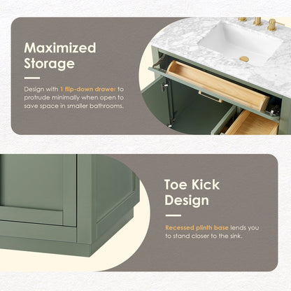 Altair Designs Ivy 30"/36"/48" single vanity with top - 531030-VG-CA-NM