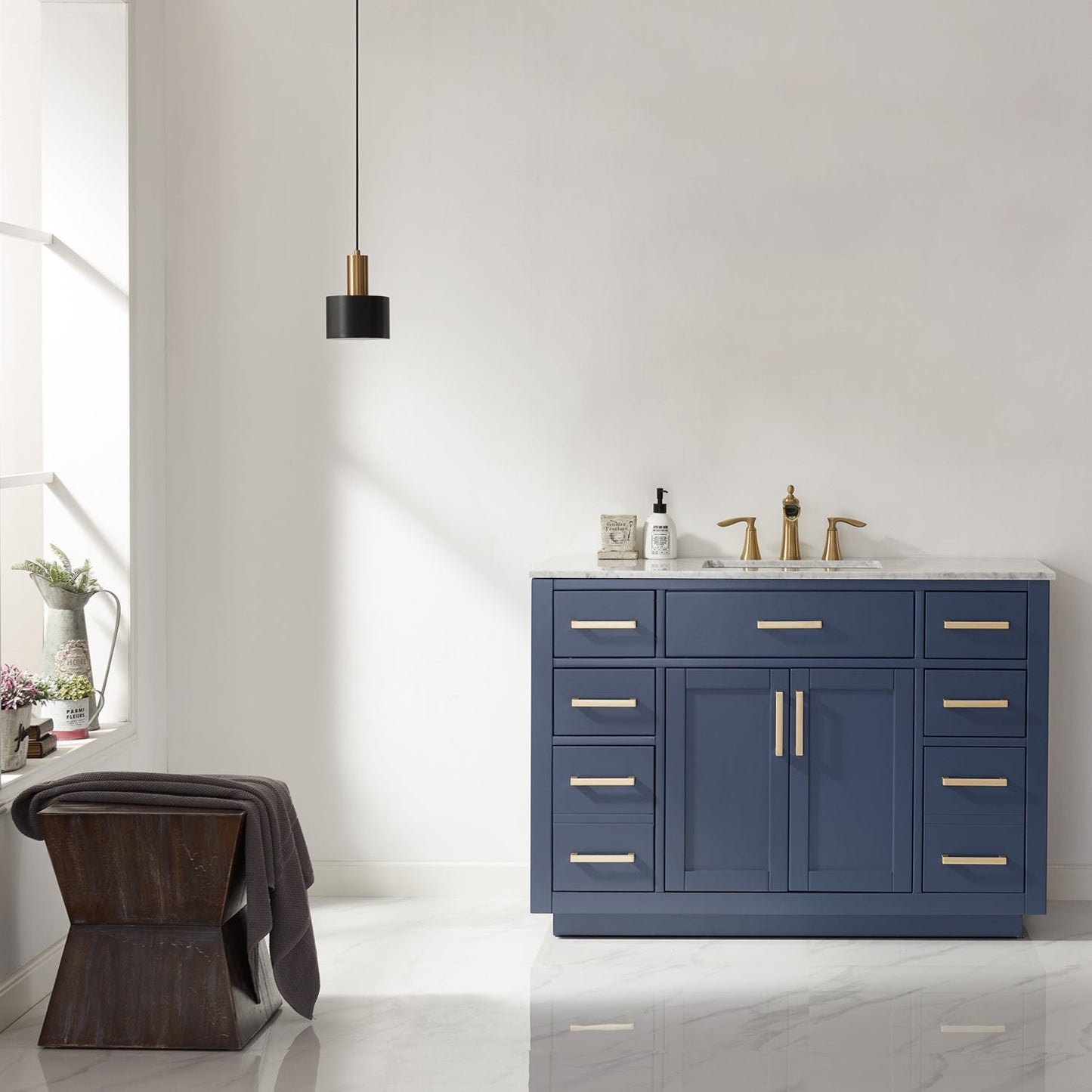 Altair Designs 48" Single Bathroom Vanity Cabinet Only - 531048-CAB-RB-NM