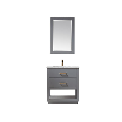 Altair Designs 30" single vanity with top - 532030-WH-CA