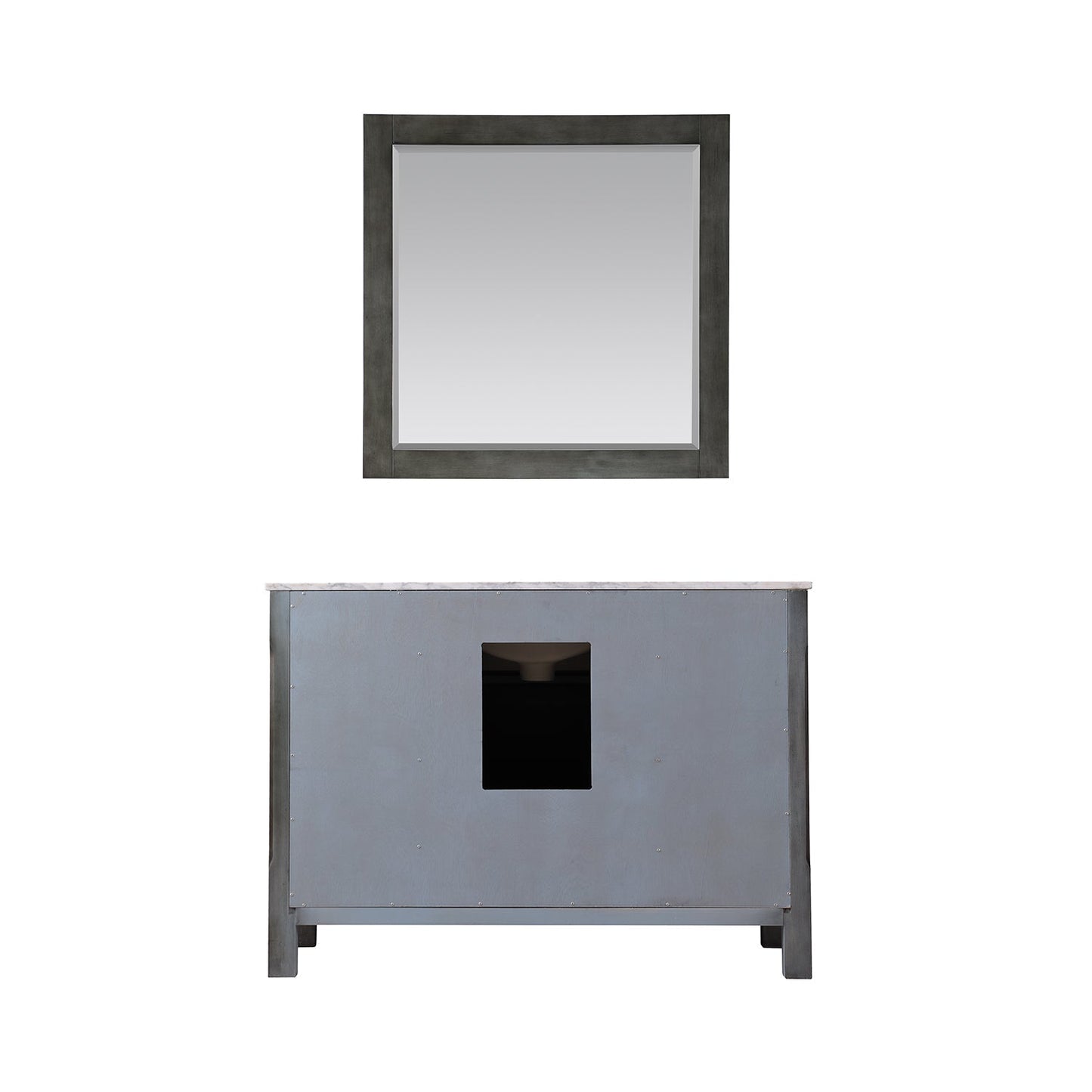 Altair Designs 48" single vanity with top - 535048-WH-CA