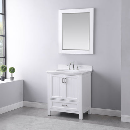 Altair Designs 30" single vanity with top - 538030-WH-CA-NM