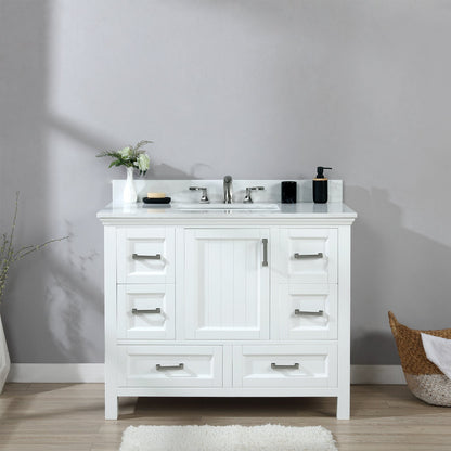 Altair Designs  42" single vanity with top - 538042-CB-AW-NM