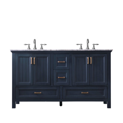 Altair Designs 60" double vanity with top - 538060-WH-CA-NM