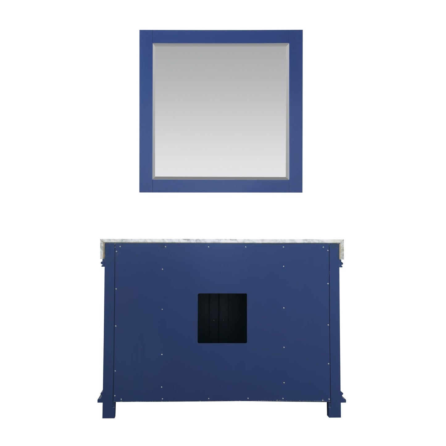 Altair Designs 48" single vanity with top - 539048-WH-CA-NM