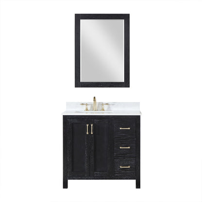 Altair Designs 36" single vanity with top - 542036-GP-AW-NM