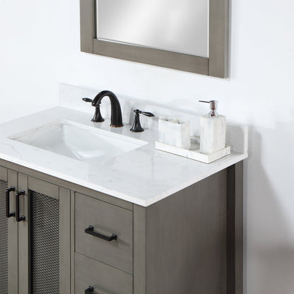 Altair Designs 36" single vanity with top - 542036-GP-AW-NM
