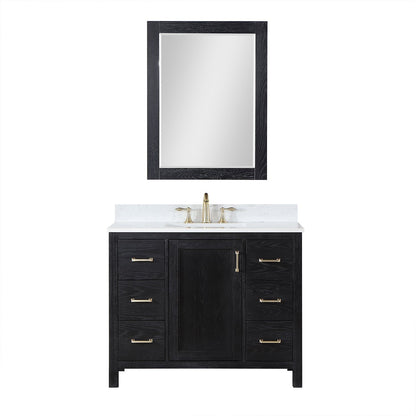 Altair Designs 42" single vanity with top - 542042-GP-AW-NM