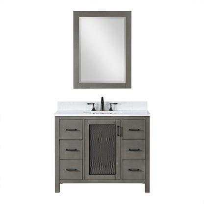 Altair Designs 42" single vanity with top - 542042-GP-AW-NM