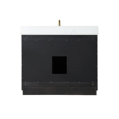 Altair Designs Gazsi 42" single vanity with top - 543042-BO-GW-NM