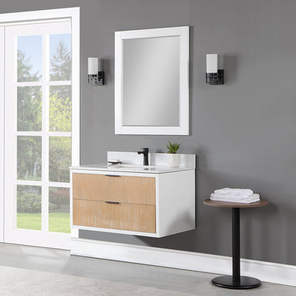 Altair Designs 30" single vanity with top - 547030-WP-AW-NM