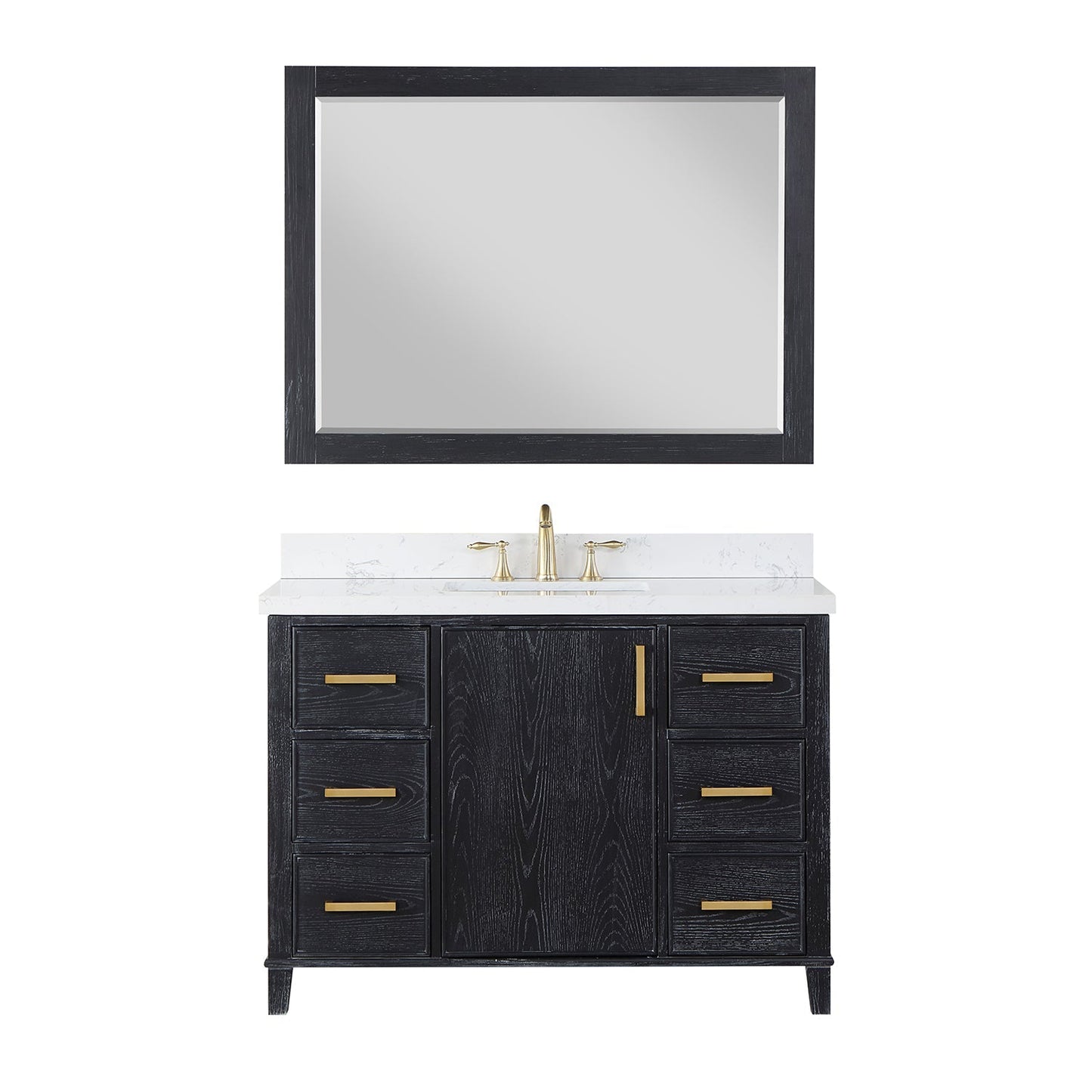 Altair Designs 48" single vanity with top - 549048-BO-AW-NM