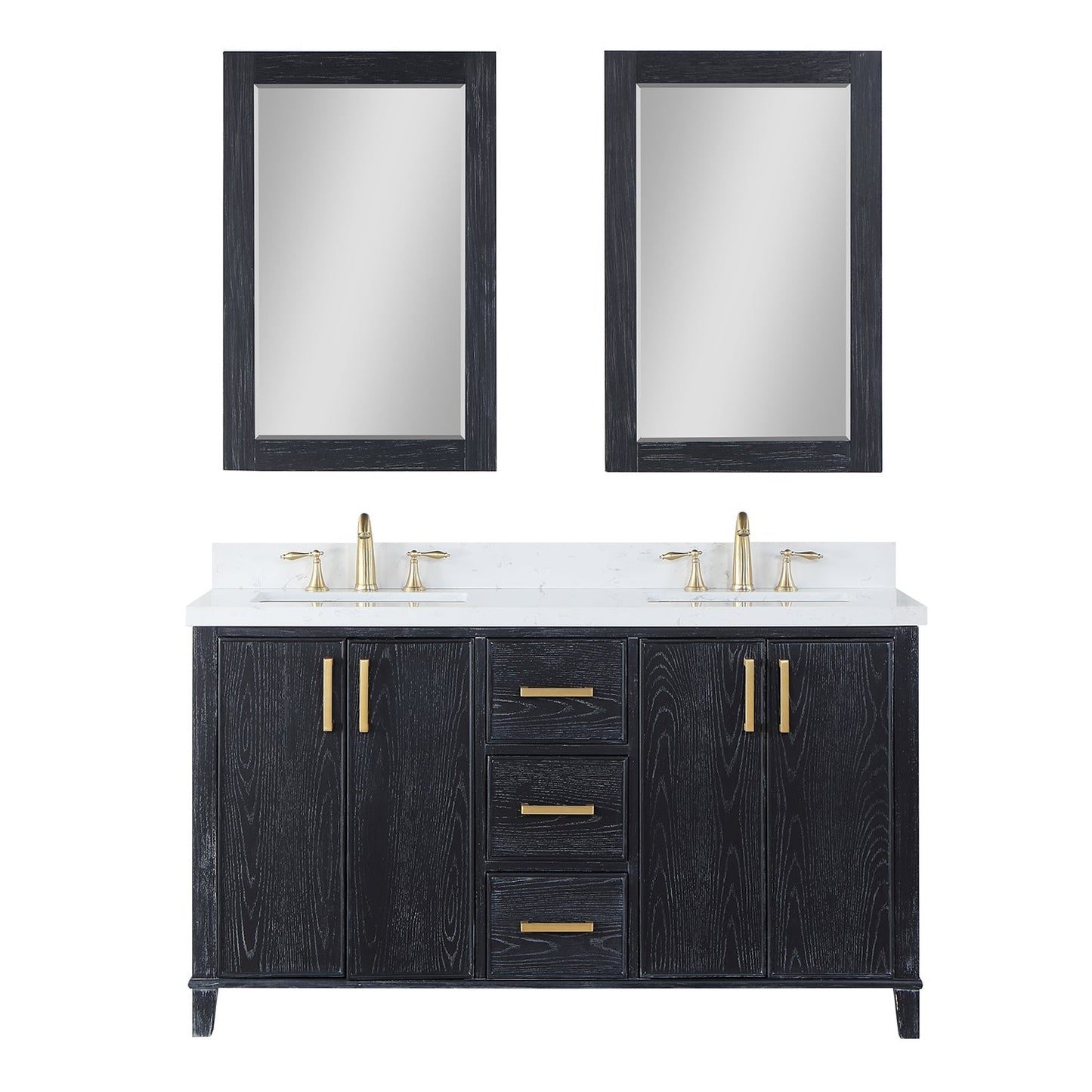 Altair Designs 72" double vanity with top - 549072-BO-AW-NM