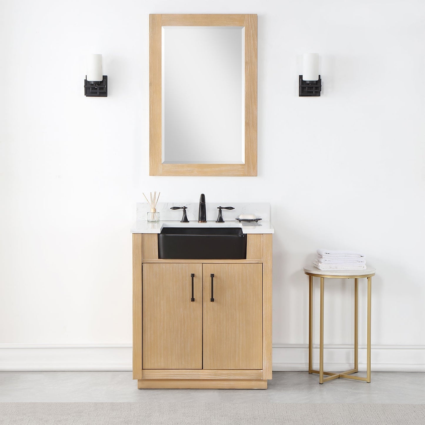 Altair Designs 30" single vanity with top - 550030-WP-AW-NM