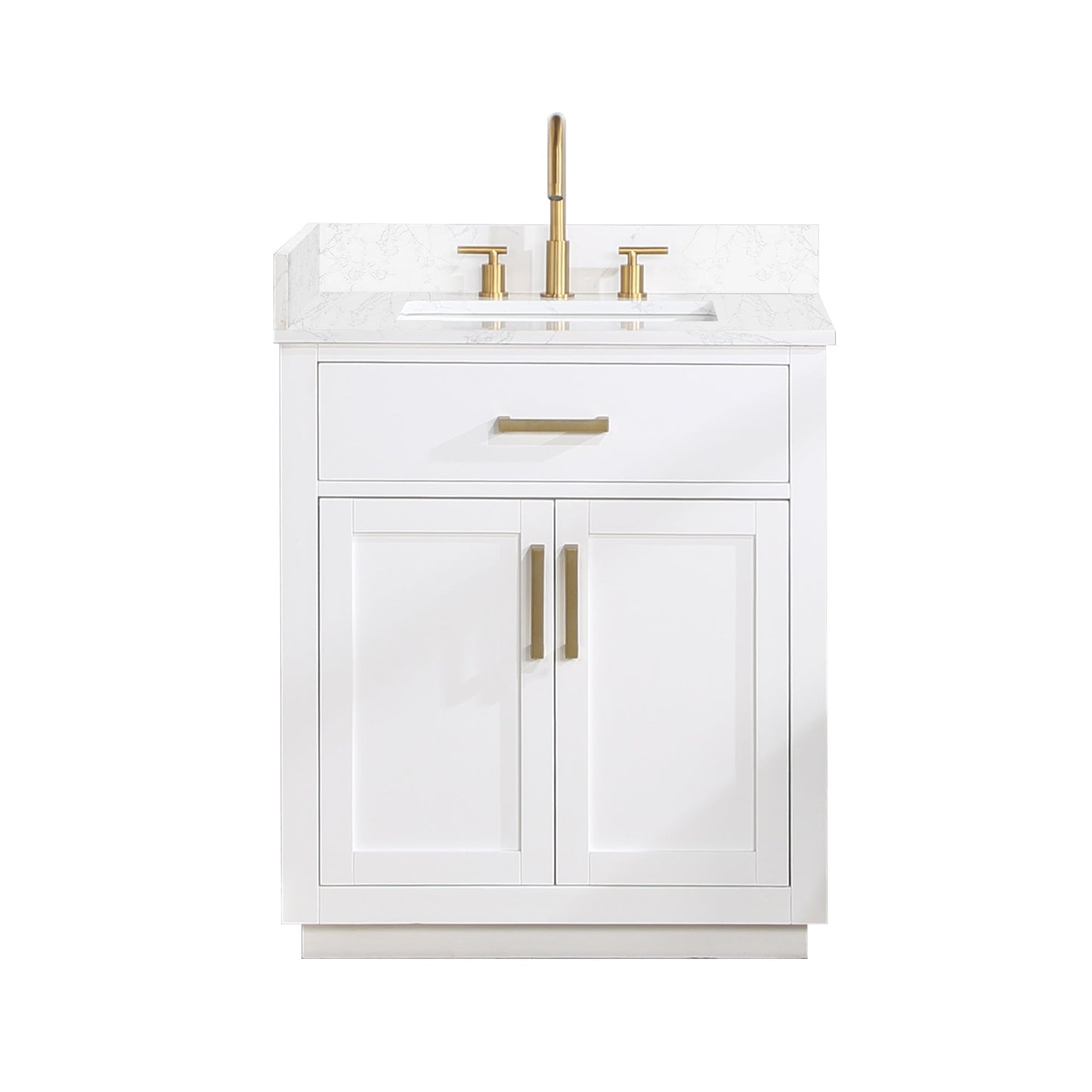 Altair Designs 30" single vanity with top - 557030-RB-GW-NM