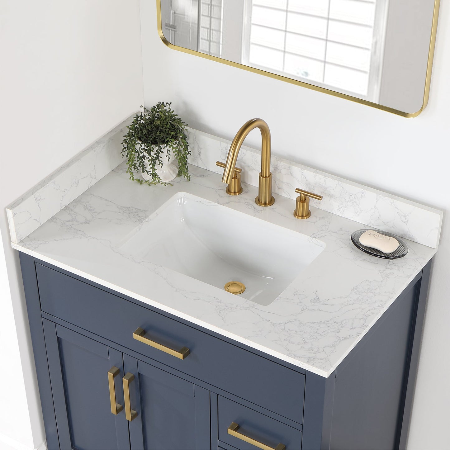 Altair Designs Gavino 36" single vanity with top - 557036-LB-GW-NM Price