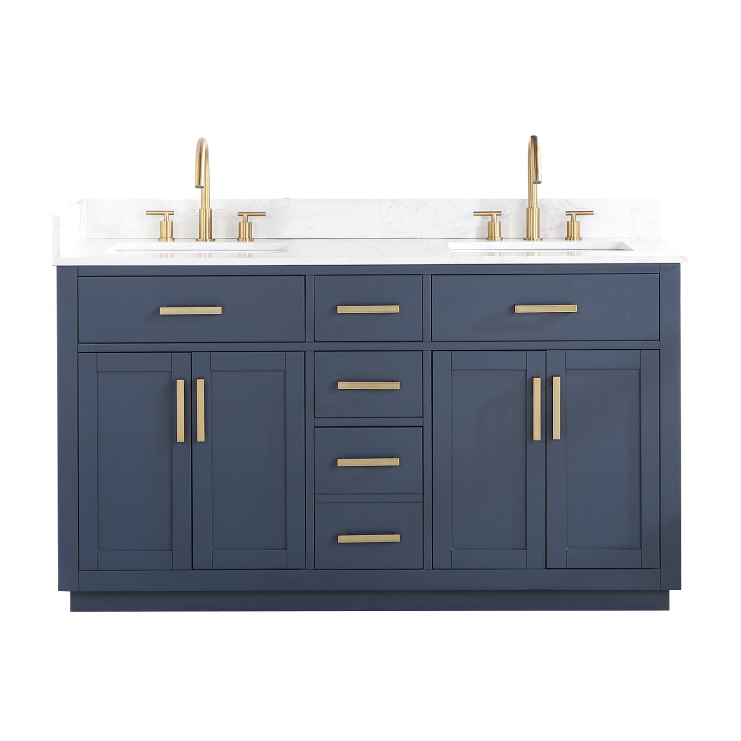 Altair Designs Gavino 60" double vanity with top - 557060-LB-GW-NM Price