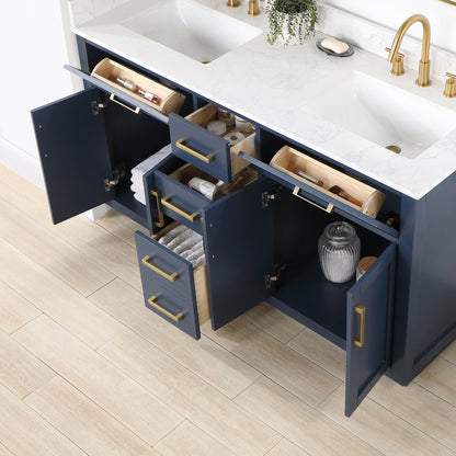 Altair Designs Gavino 60" double vanity with top - 557060-LB-GW-NM Price