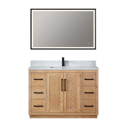Altair Designs Anais 48" single vanity with top - 565048-LB-GW-NM