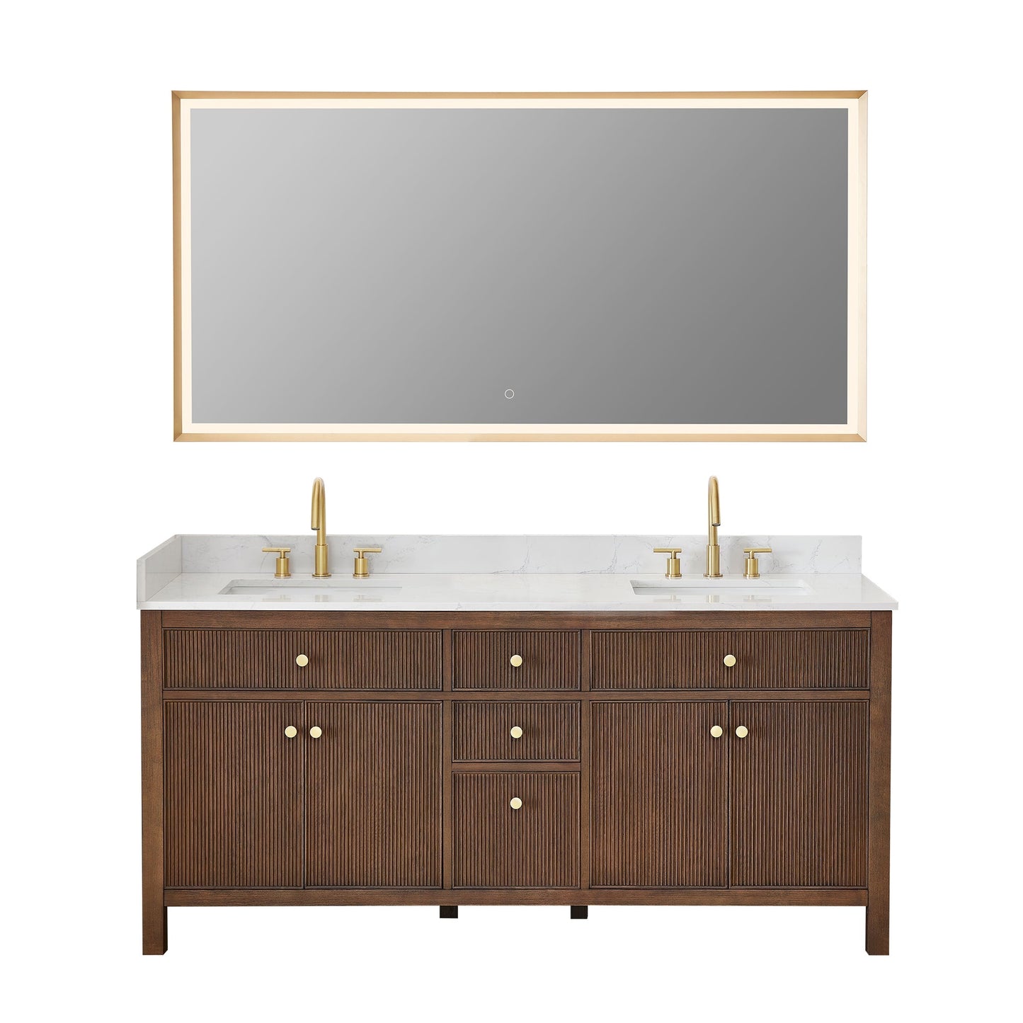 Cerrito 72" double vanity with top