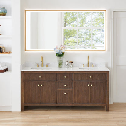 Cerrito 72" double vanity with top