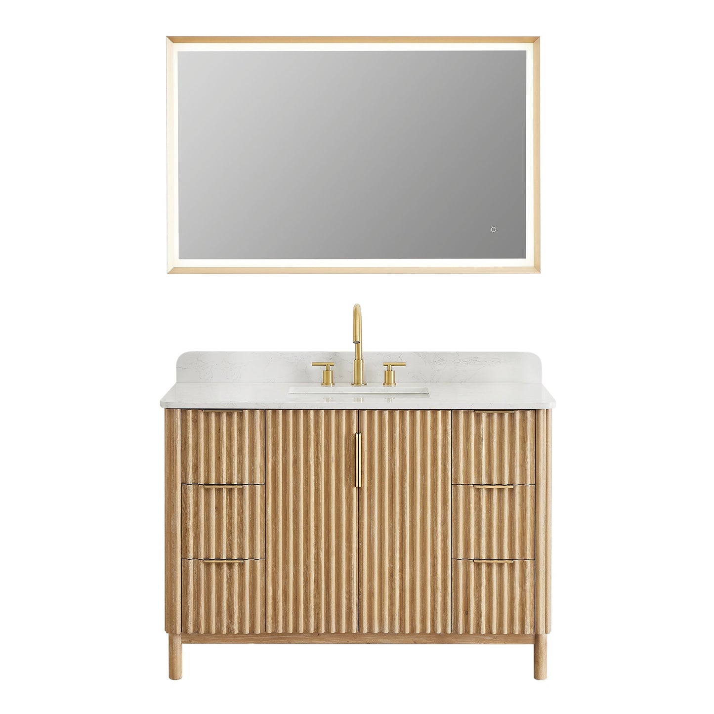Altair Designs Sierra 48" single vanity with top - 575048-WL-GW-NM Price