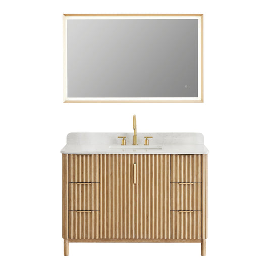 Altair Designs Sierra 48" single vanity with top - 575048-WL-GW-NM Price