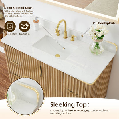 Altair Designs Sierra 48" single vanity with top - 575048-WL-GW-NM Price