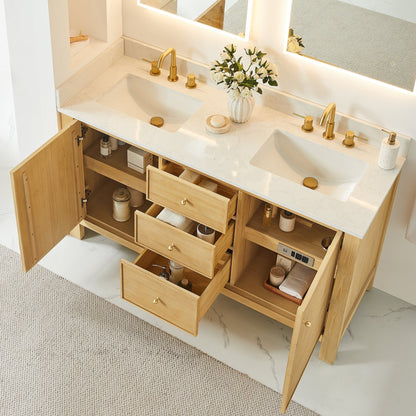 Altair Designs Cedar 36"/48"/60"/72" single/double vanity with top - 576036-NW-GW-NM