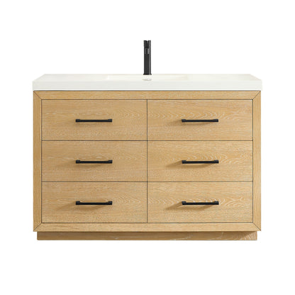 Altair Designs Sigrid 36"/48"/60"/72" single/double vanity with top - 579036-WO-WH-NM