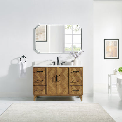 Altair Designs Clara 36"/48"/60"/72" single/double vanity with top - 587036-WB-CTQ-NM
