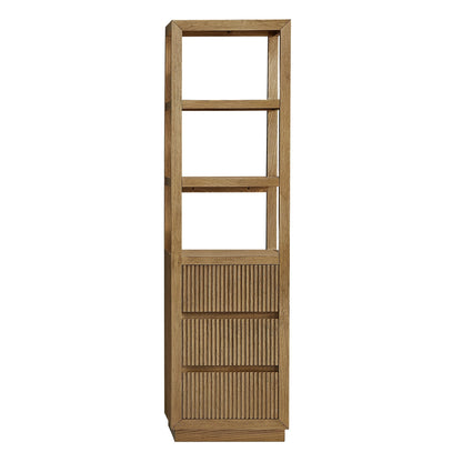 Altair Designs Navan 20" Freestanding Linen Cabinet in Weathered Brown - 588020-SCB-WB