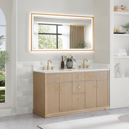 Altair Designs Barnett 36"/48"/60“/72" single/double vanity with top - 589036-NK-GW-NM