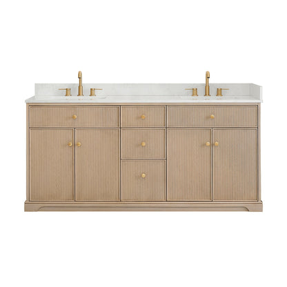 Altair Designs Barnett 36"/48"/60“/72" single/double vanity with top - 589036-NK-GW-NM