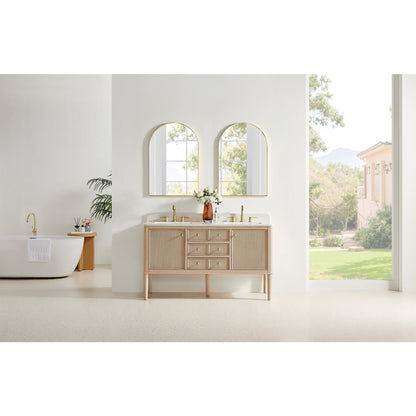 Altair Designs Blaise 48"/54"/60"/72" single/double vanity with top - 593048-LA-GW-NM