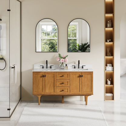 Altair Designs Orasia 36"/48"/60"/72" single/double vanity with top - 595036-MB-CMQ-NM