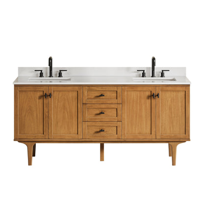 Altair Designs Orasia 36"/48"/60"/72" single/double vanity with top - 595036-MB-CMQ-NM