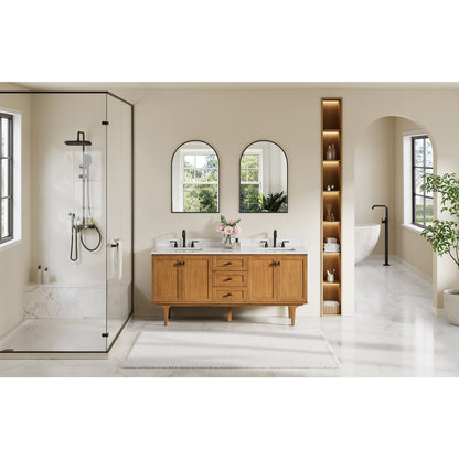 Altair Designs Orasia 36"/48"/60"/72" single/double vanity with top - 595036-MB-CMQ-NM