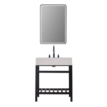 Altair Designs 30" single vanity with top - 68030-AWAP-MB-NM