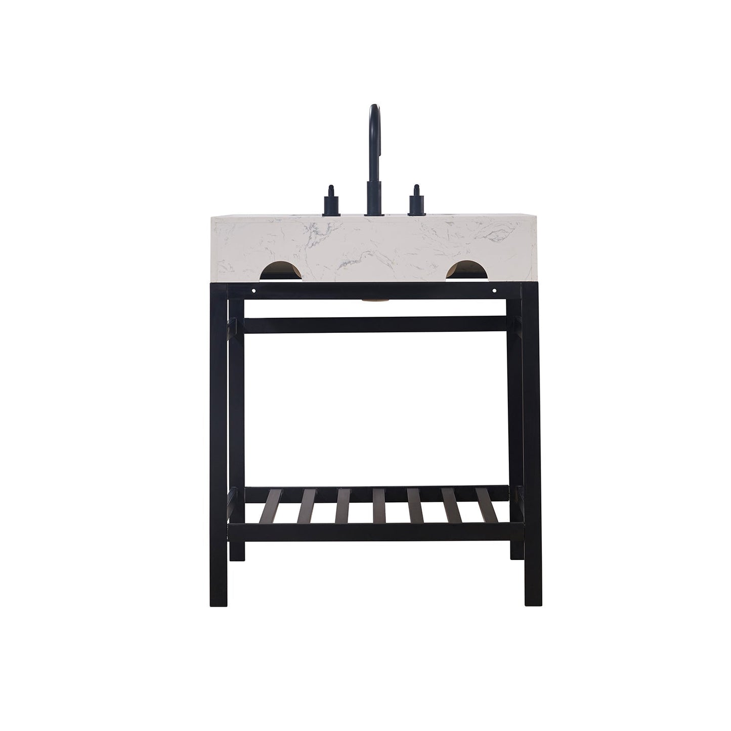 Altair Designs 30" single vanity with top - 68030-AWAP-MB-NM