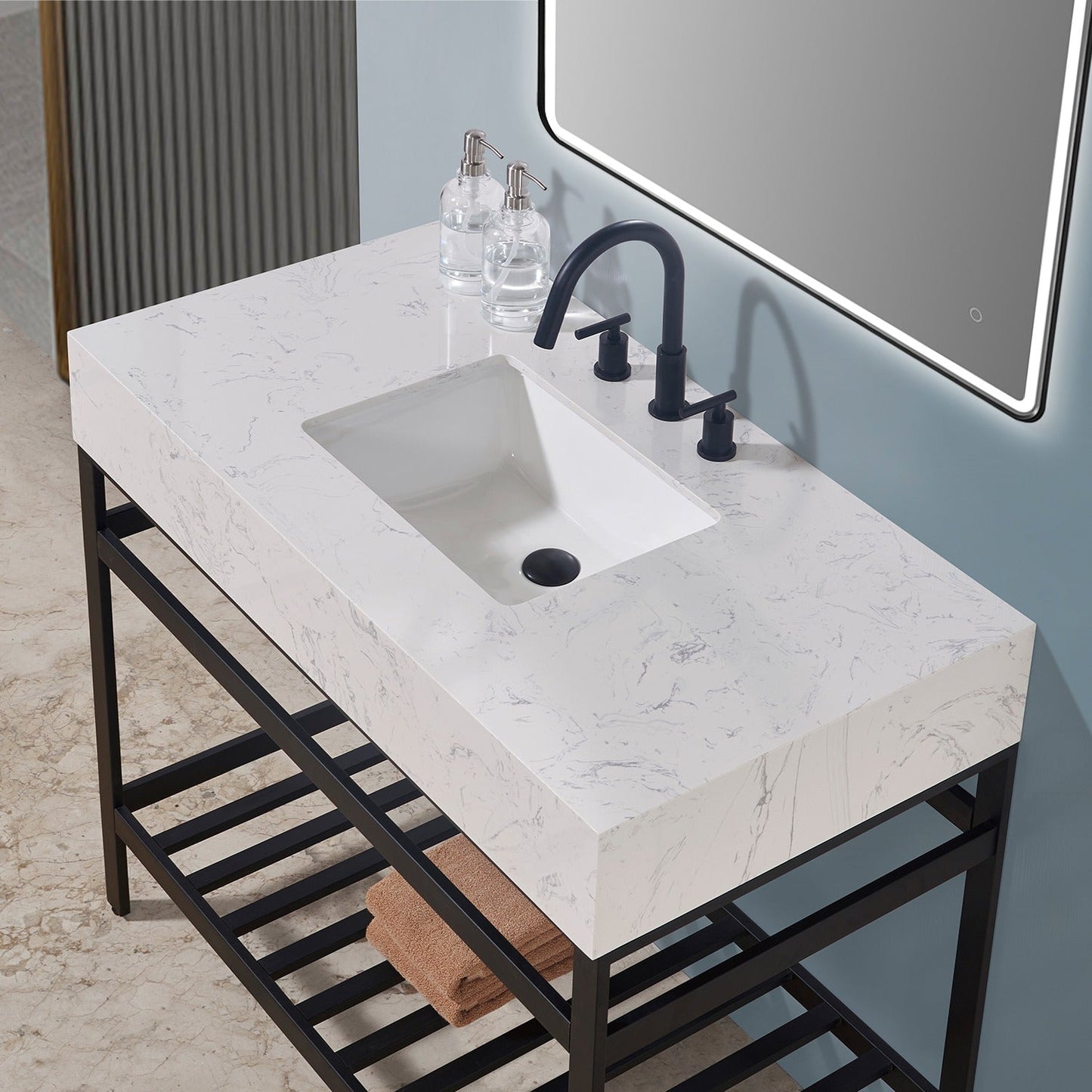 Altair Designs Merano 42" single vanity with top - 68042-AWAP-MB-NM Price